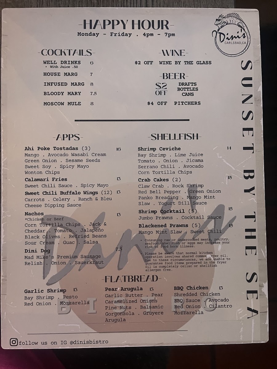 Dini's By The Sea Photo Menu 8