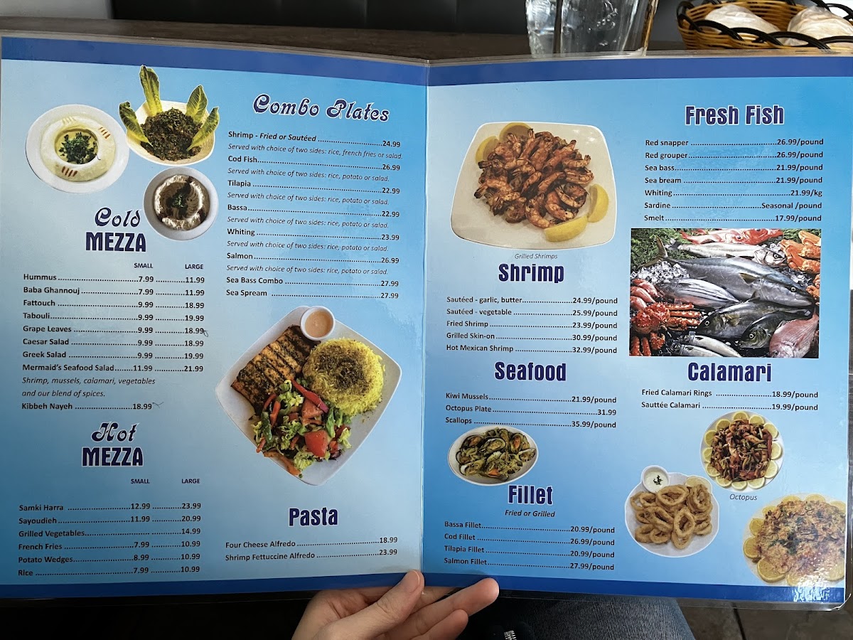Mermaid's Seafood Restaurant Photo Menu 1