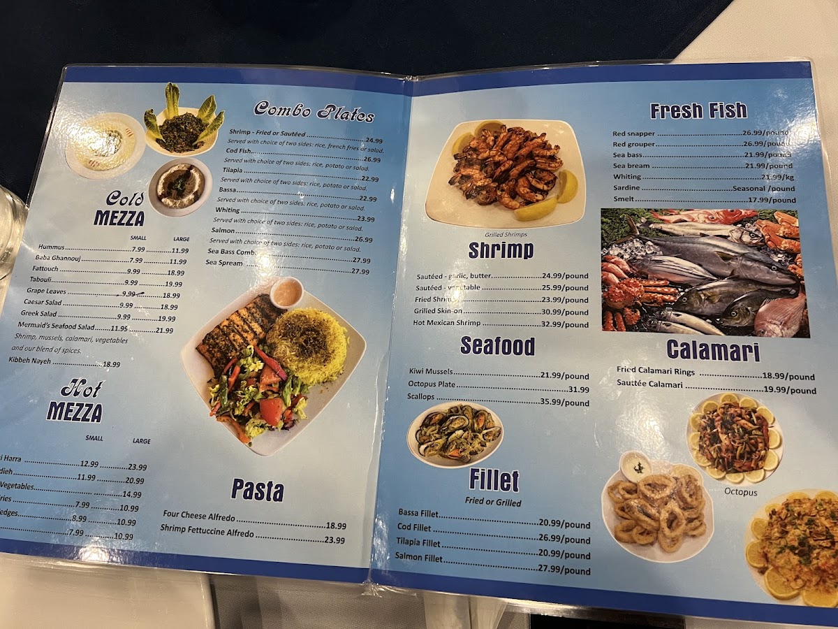 Mermaid's Seafood Restaurant Photo Menu 3