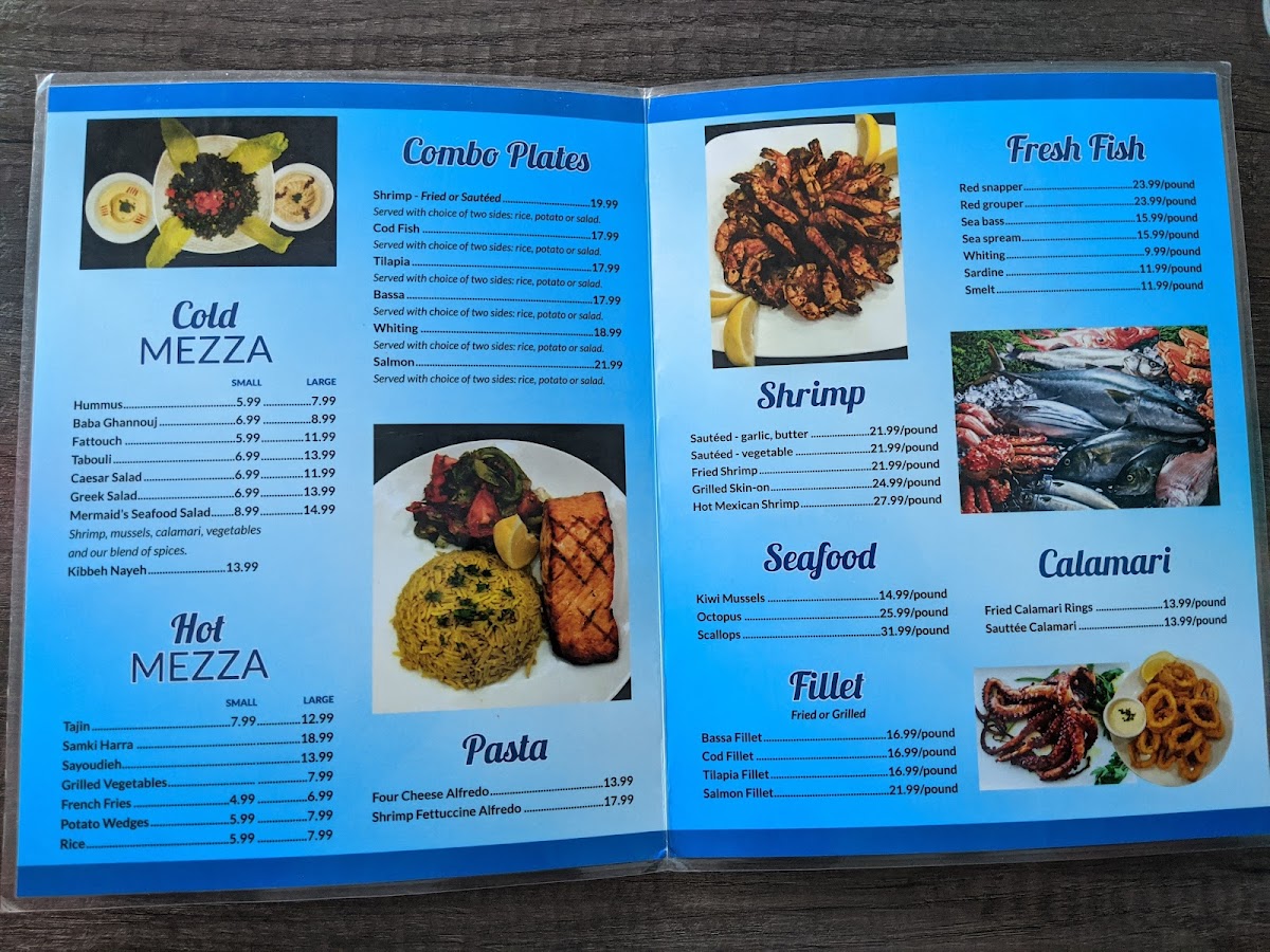 Mermaid's Seafood Restaurant Photo Menu 4