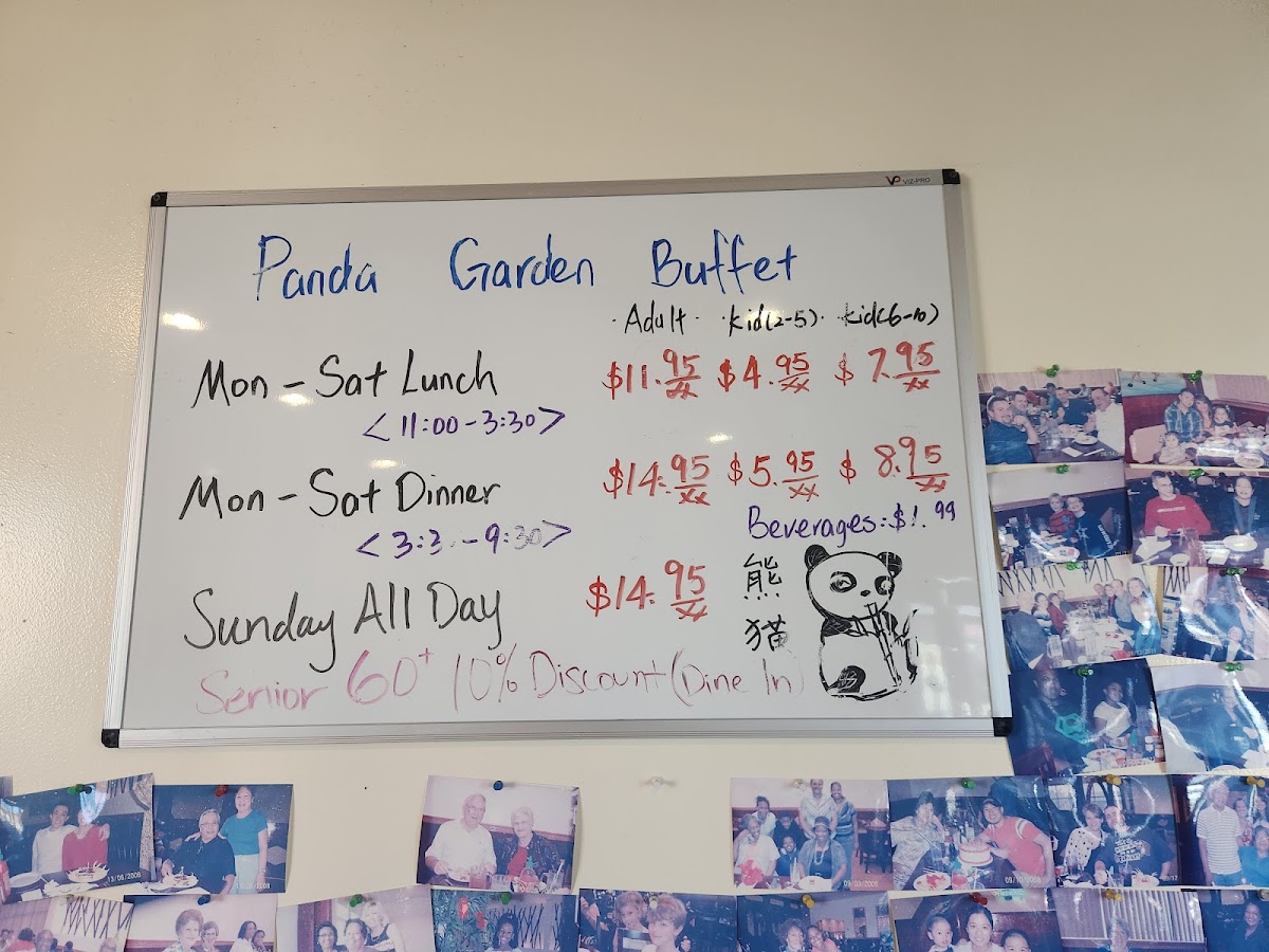 Panda Garden Restaurant Photo Menu 2