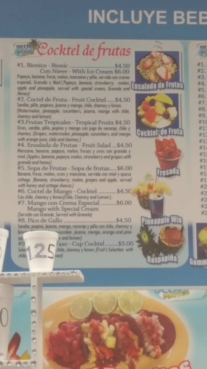 Blue Ocean Smoothies Photo Menu 7
