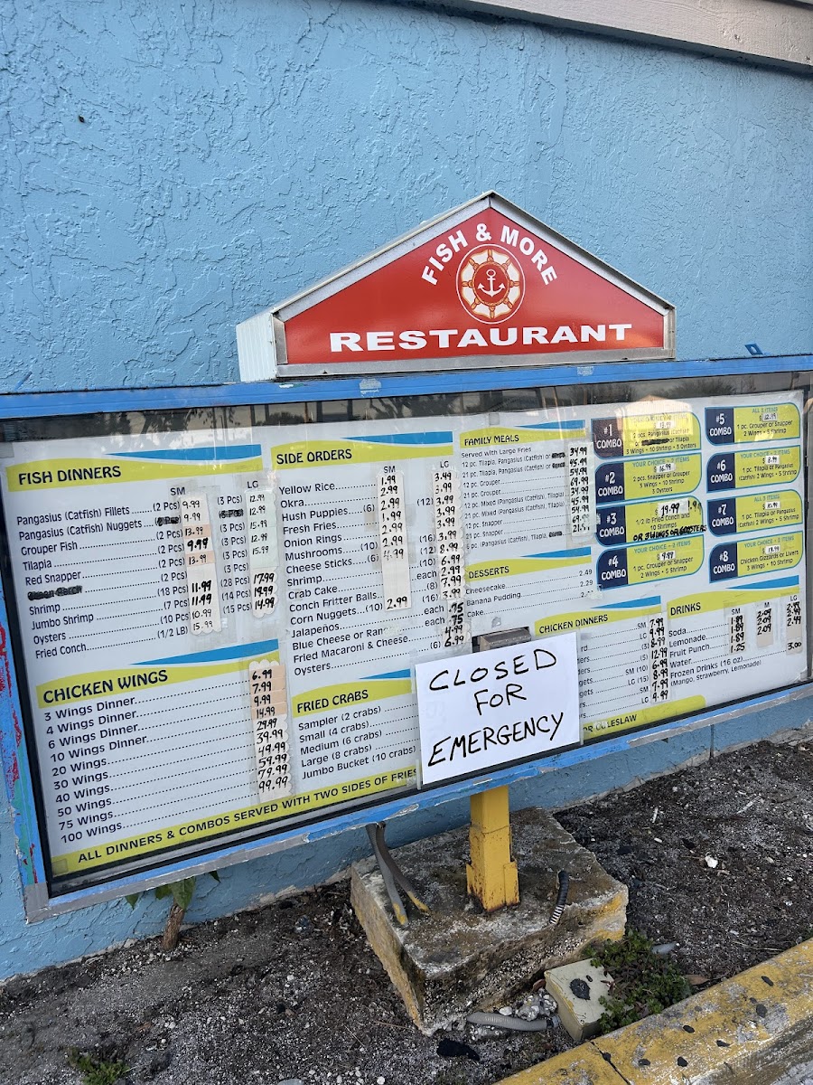 Fish & More Restaurant Photo Menu 1