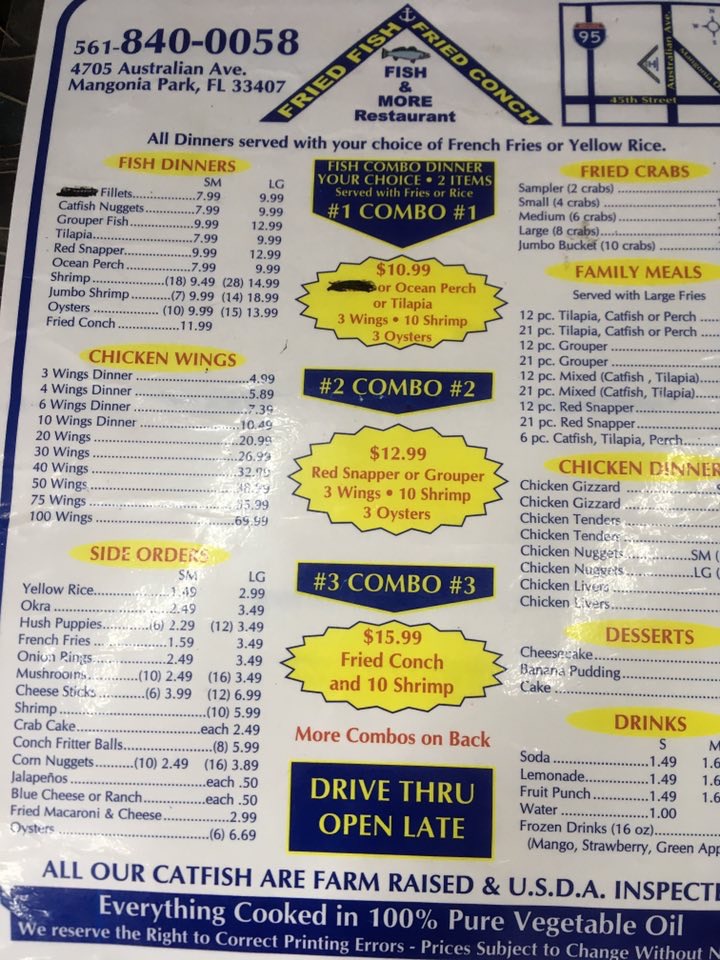 Fish & More Restaurant Photo Menu 9