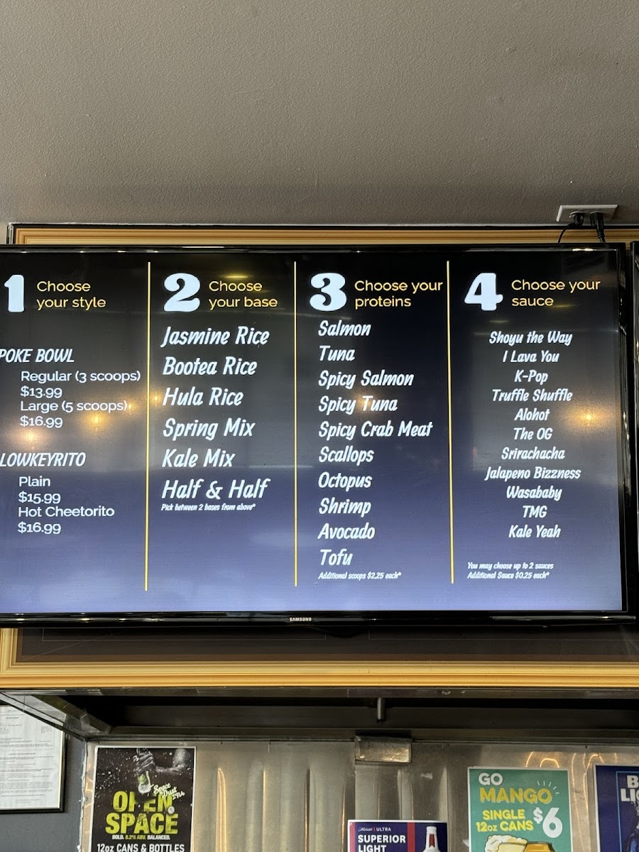 The lowkey poke joint Photo Menu 8
