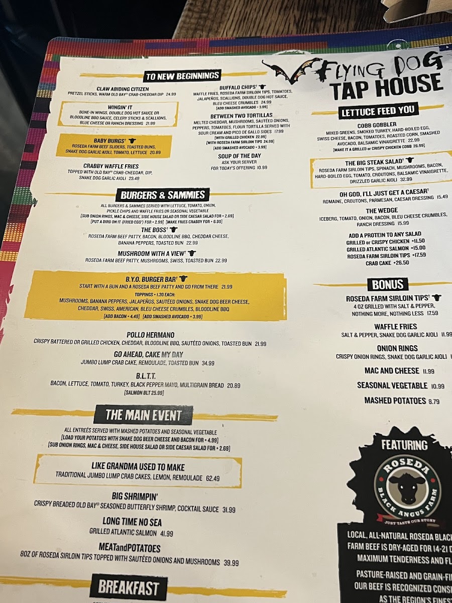Flying Dog Tap House Photo Menu 3