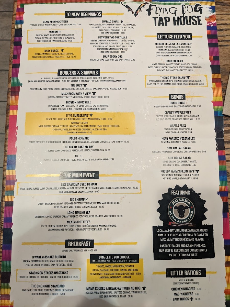Flying Dog Tap House Photo Menu 5