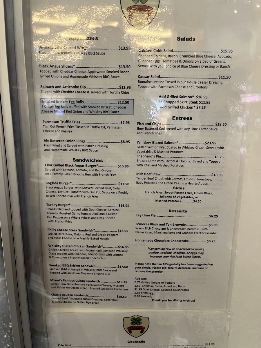 The Clover Irish Pub Photo Menu 7