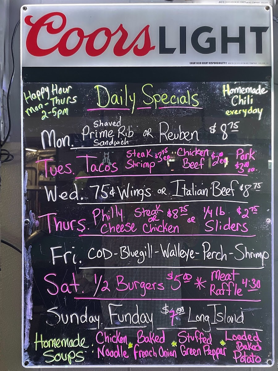 Ralph's Ace of Hearts Photo Menu 1