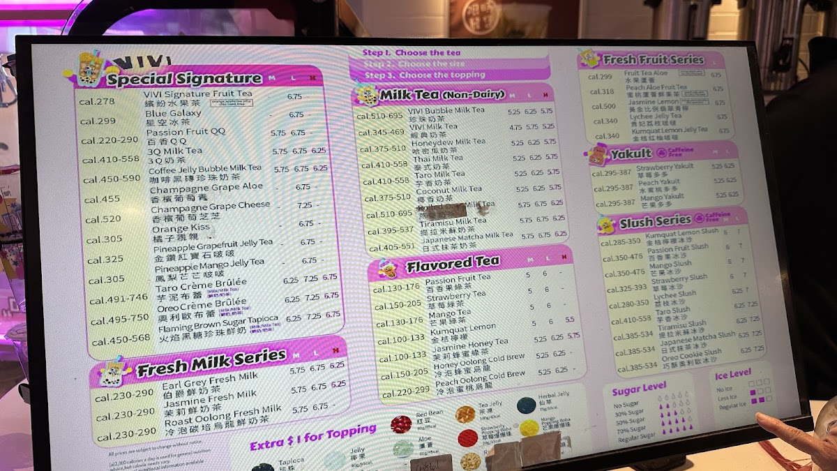 Vivi Bubble Tea Photo Menu 2