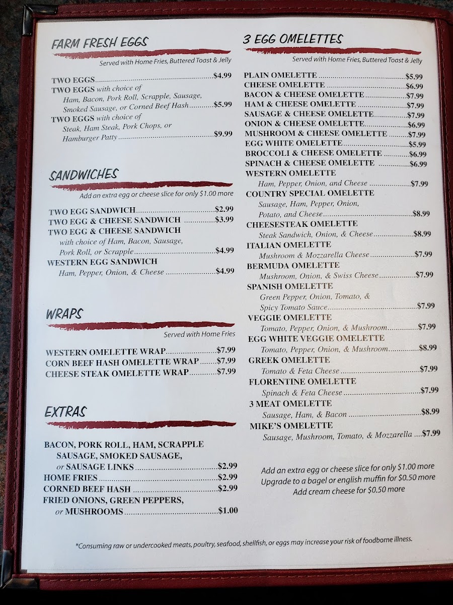 Mt Bethel Diner Photo Menu 10