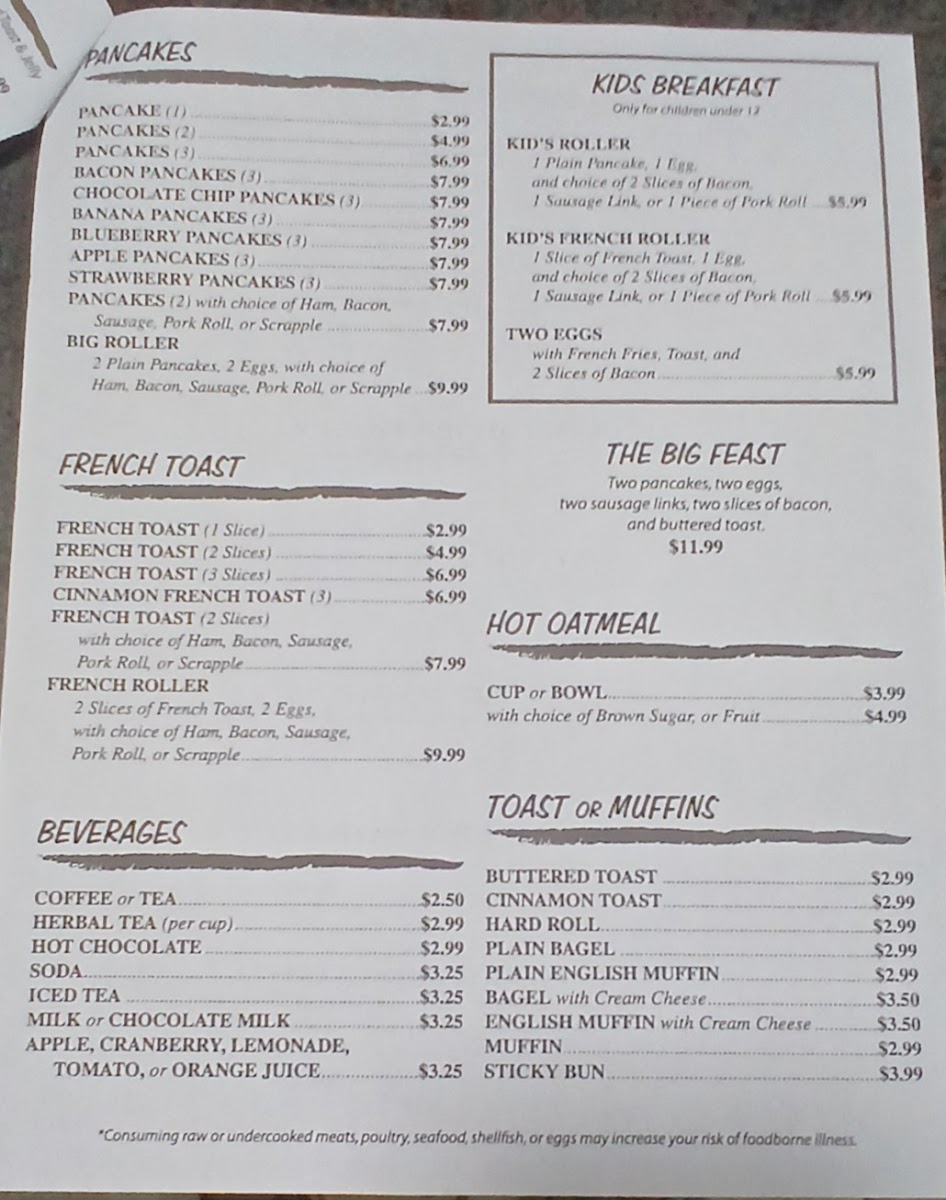 Mt Bethel Diner Photo Menu 8