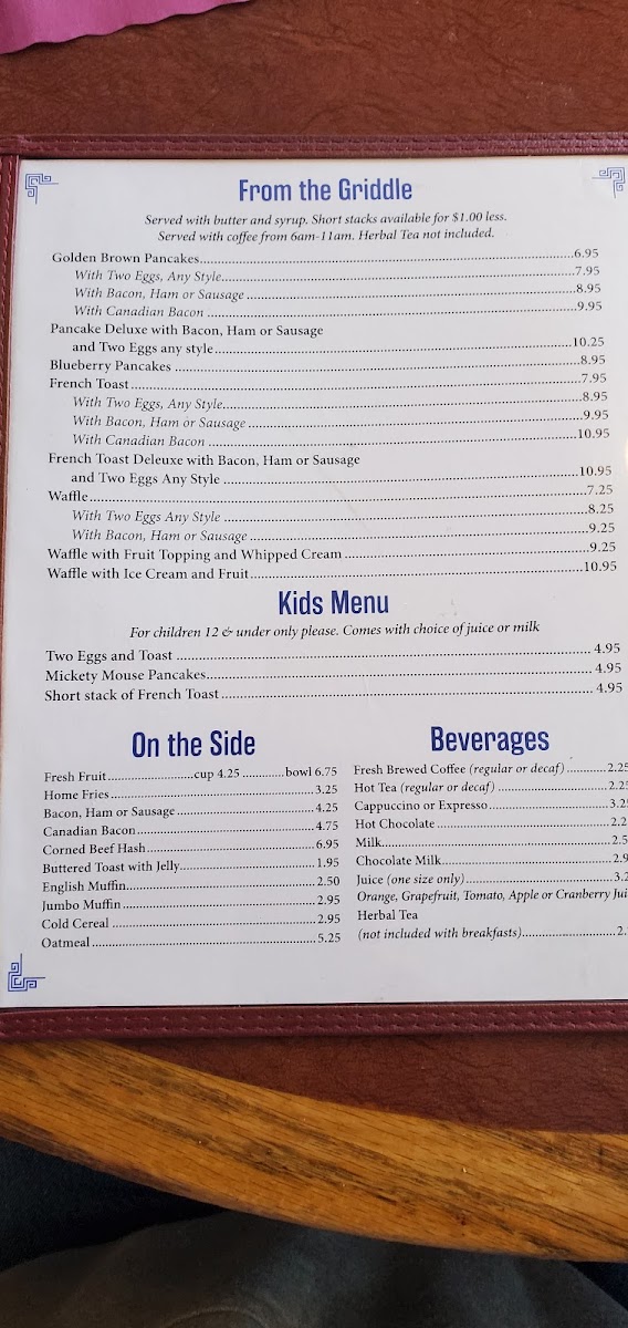 The Union Diner Photo Menu 10