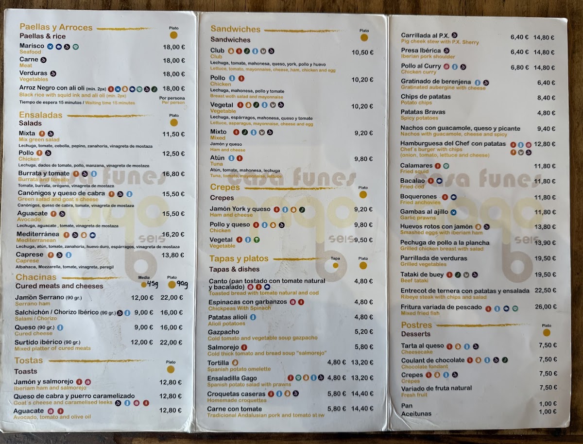Bar Casa Funes Photo Menu 1