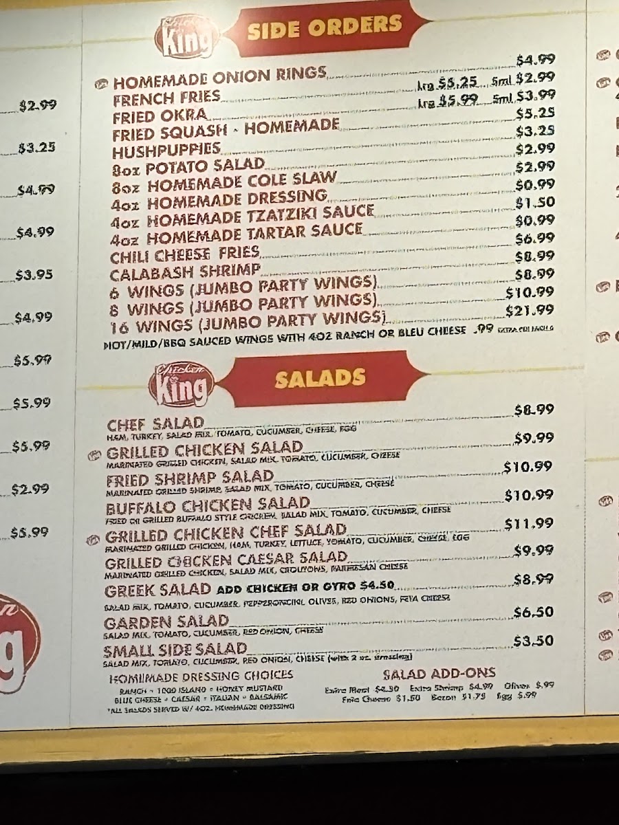 Chicken King Photo Menu 1