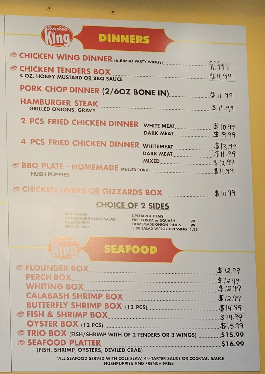 Chicken King Photo Menu 2