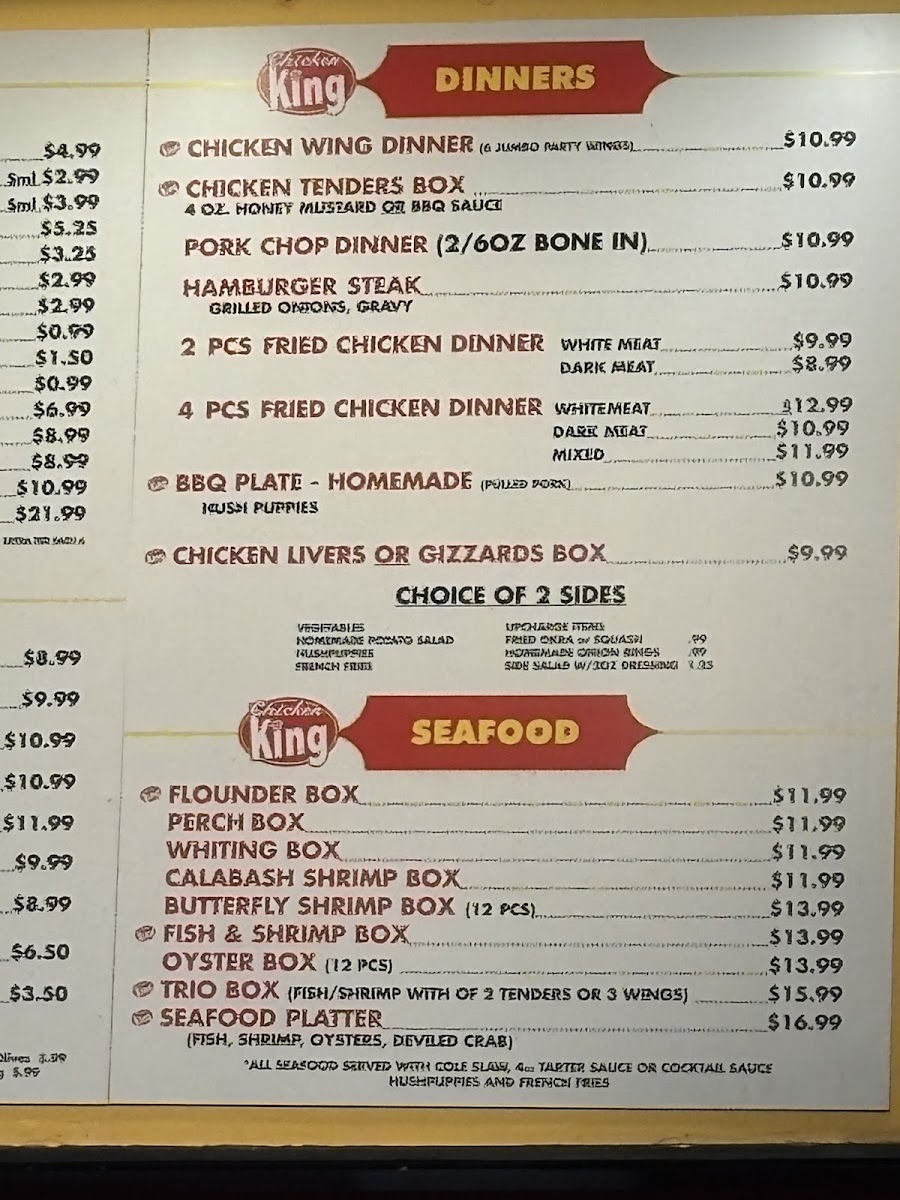 Chicken King Photo Menu 5