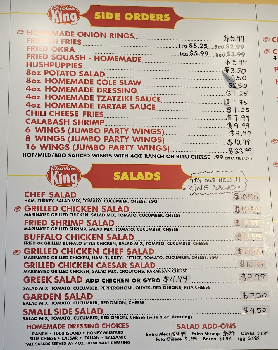 Chicken King Photo Menu 6