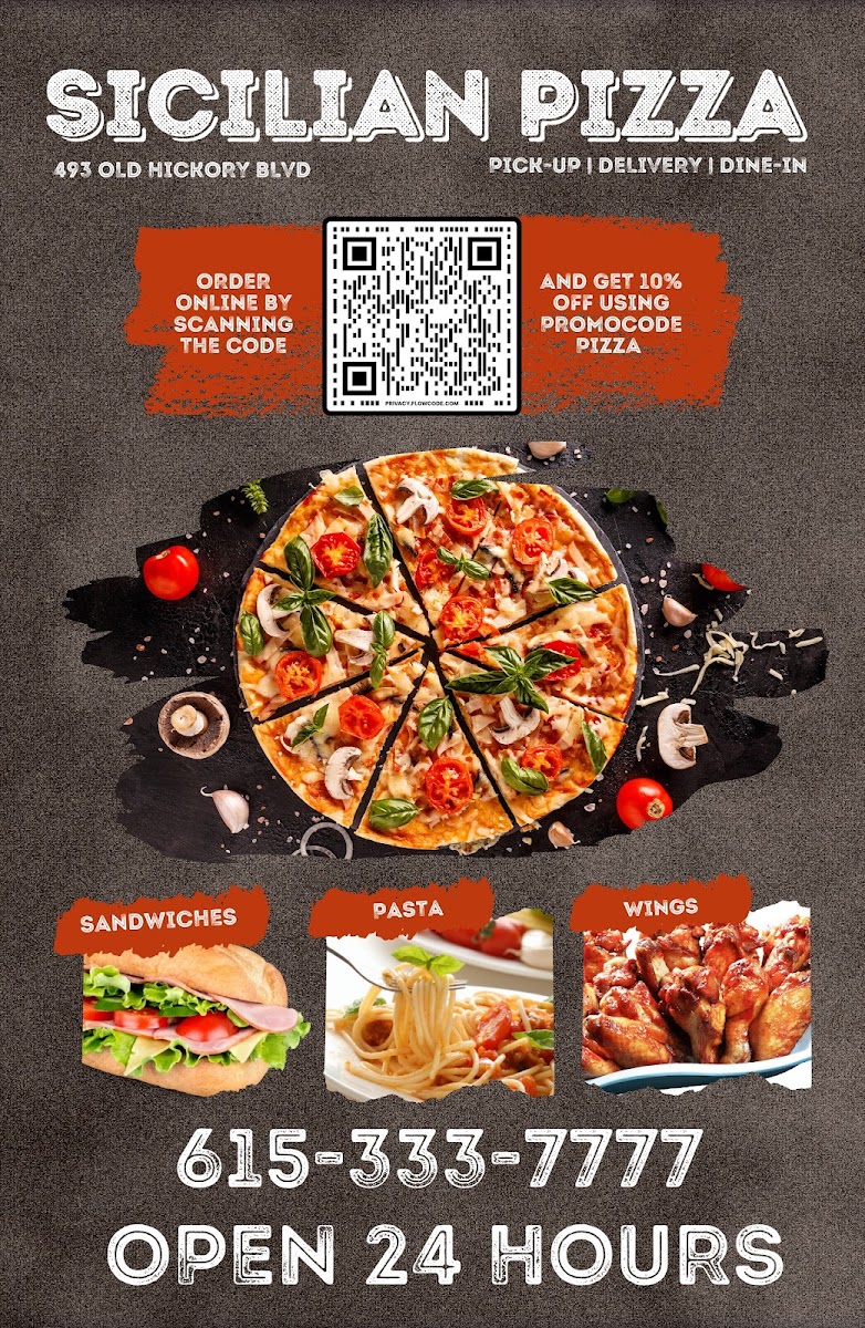 Sicilian Pizza Photo Menu 5