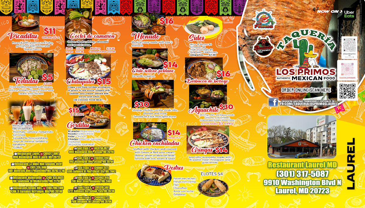 Taqueria Los Primos Photo Menu 1