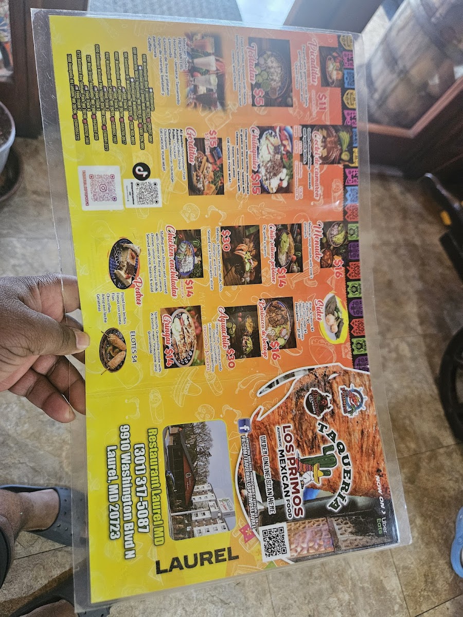 Taqueria Los Primos Photo Menu 4