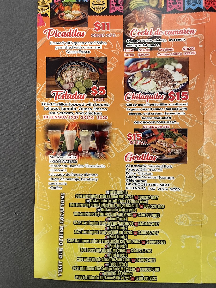 Taqueria Los Primos Photo Menu 6