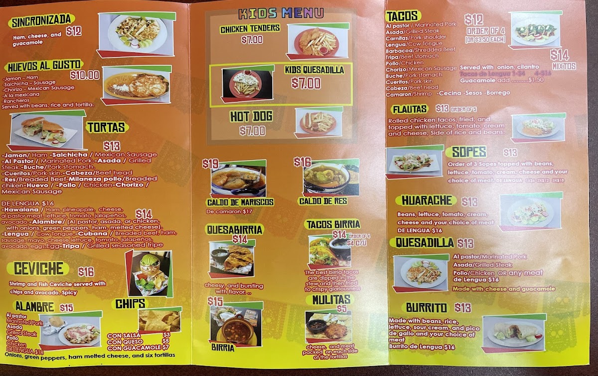 Taqueria Los Primos Photo Menu 9