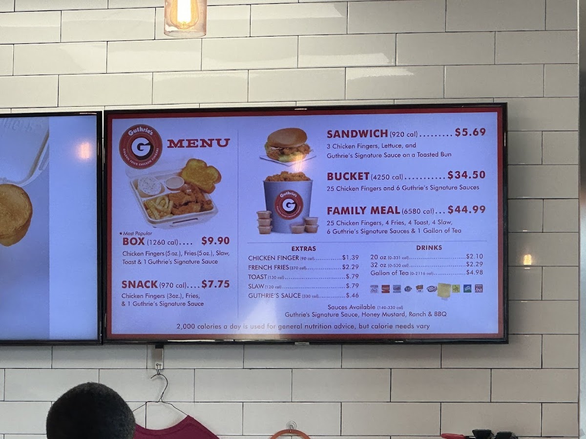 Guthrie's Photo Menu 2