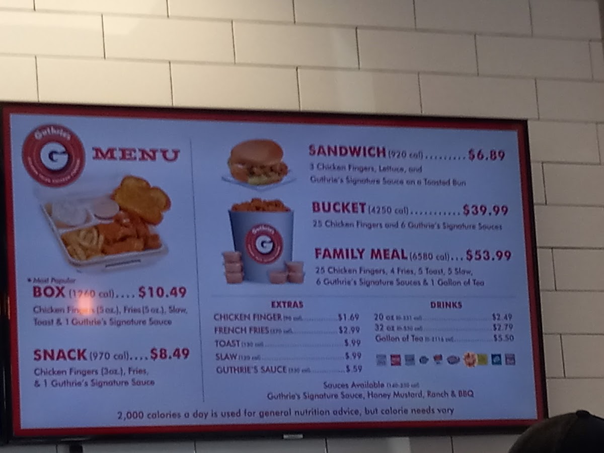 Guthrie's Photo Menu 3