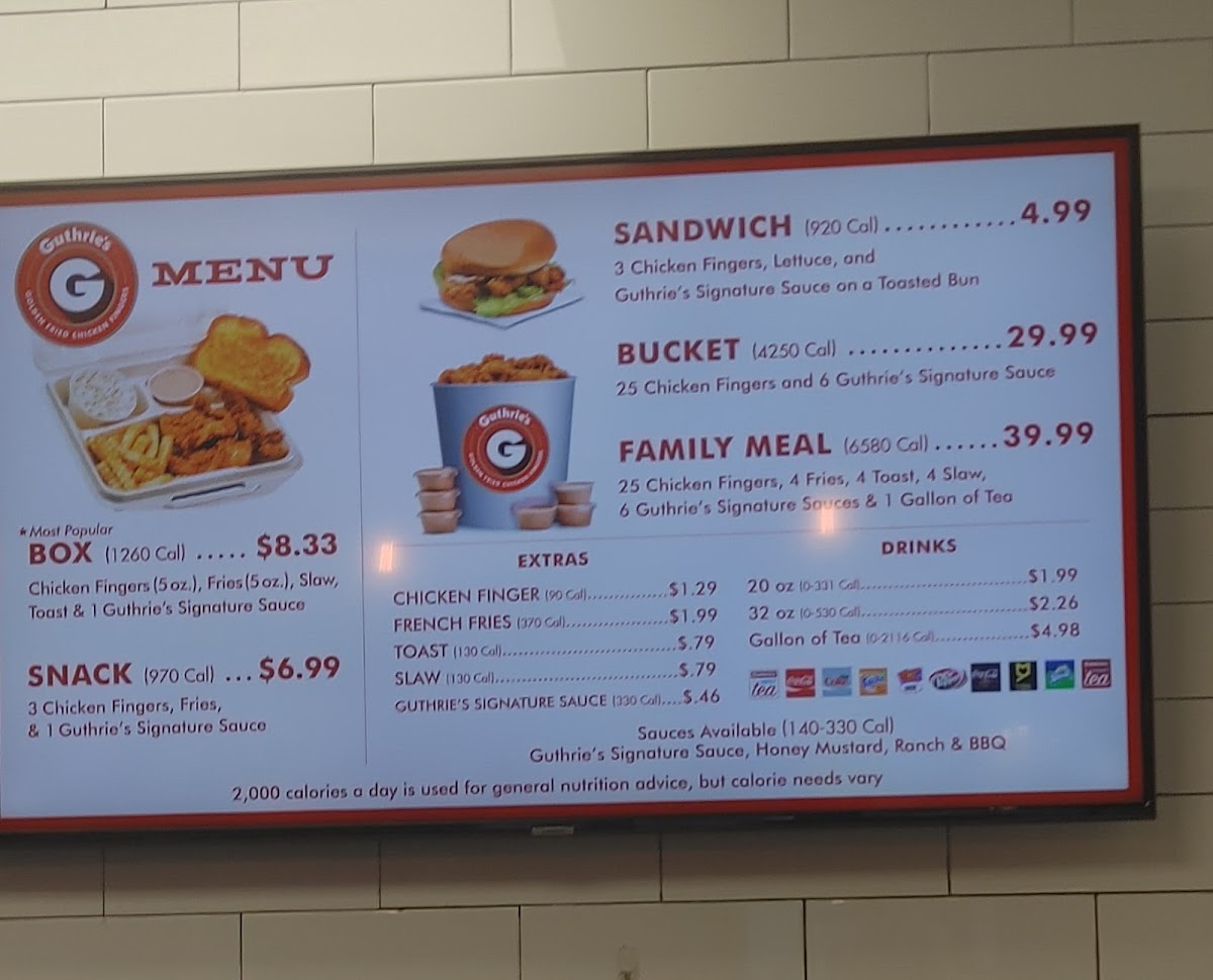Guthrie's Photo Menu 5