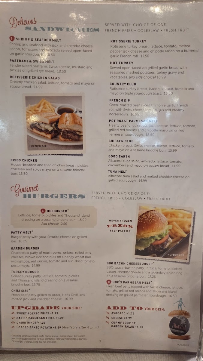 Hof's Hut Restaurant & Bakery Photo Menu 2