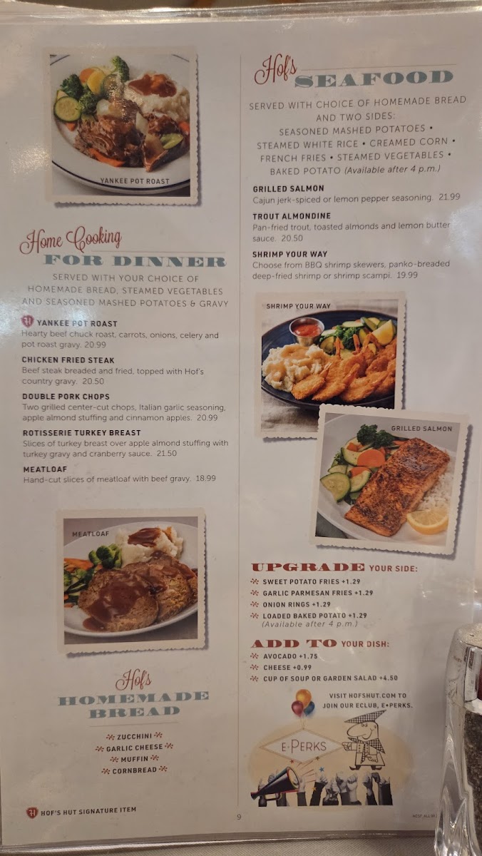 Hof's Hut Restaurant & Bakery Photo Menu 4