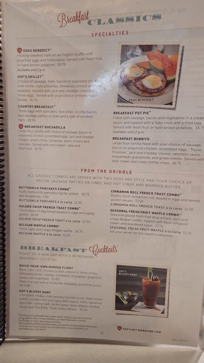 Hof's Hut Restaurant & Bakery Photo Menu 6