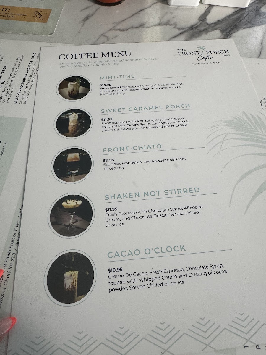 Front Porch Cafe Photo Menu 3