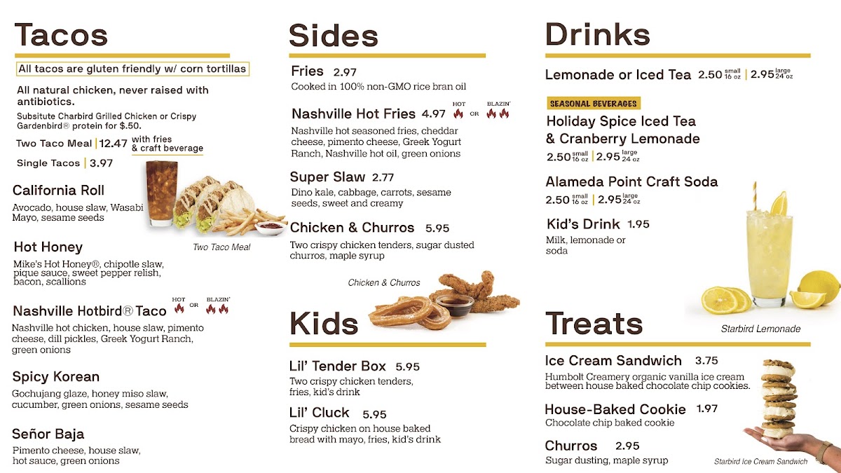 Starbird Chicken Photo Menu 5