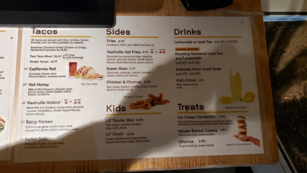 Starbird Chicken Photo Menu 8