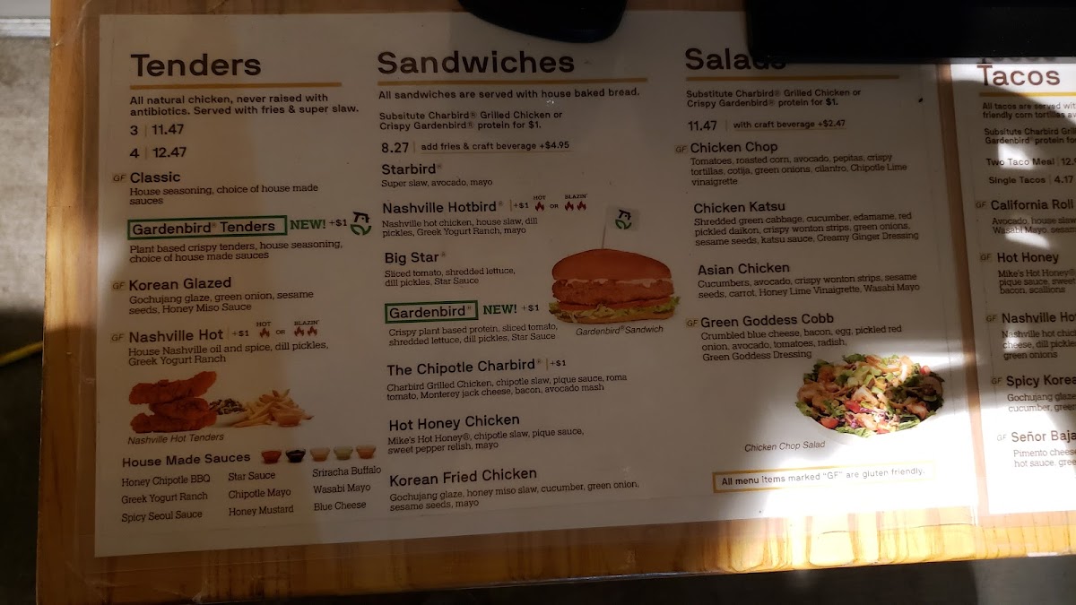 Starbird Chicken Photo Menu 9