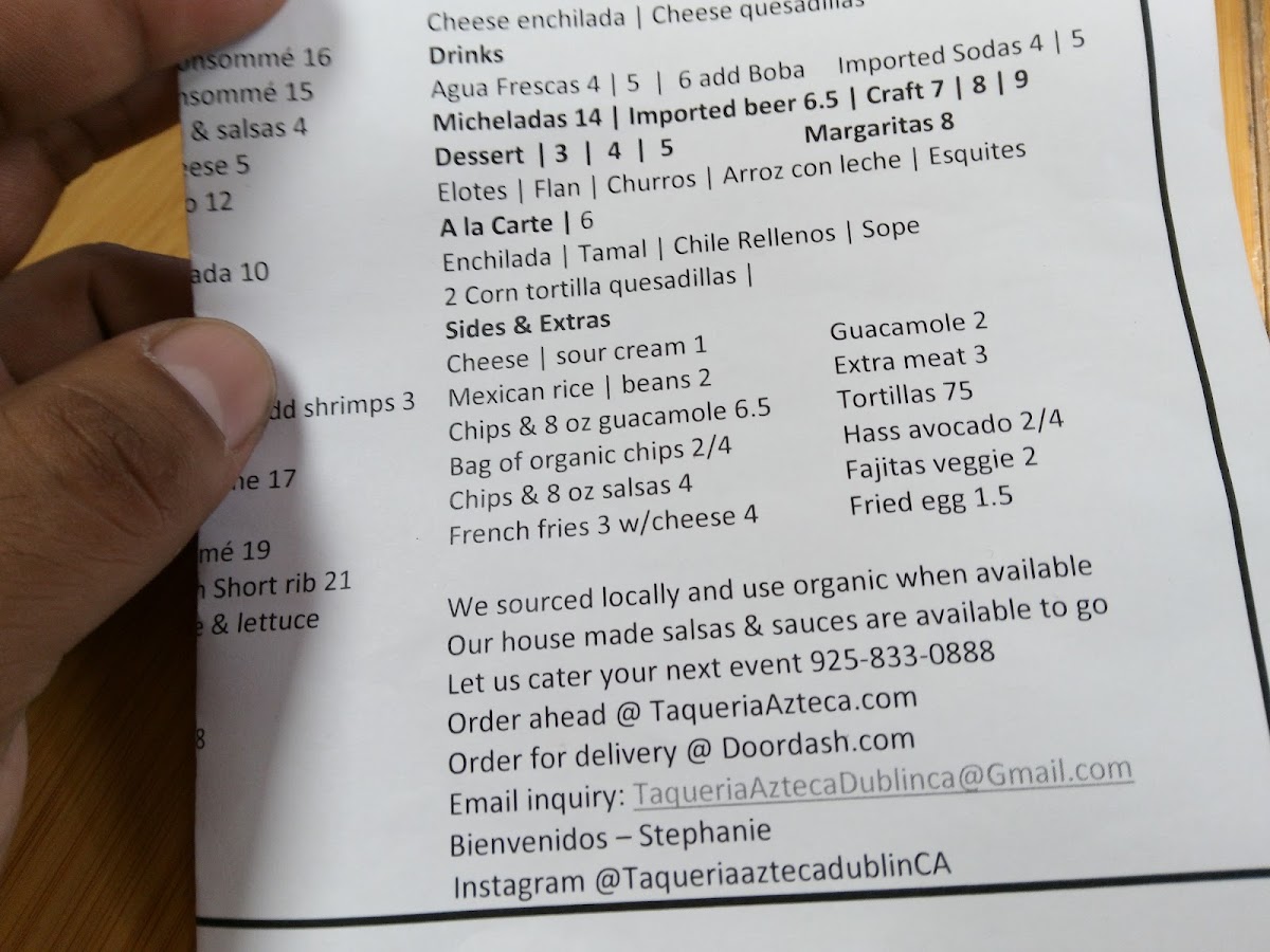 Taqueria Azteca Photo Menu 6