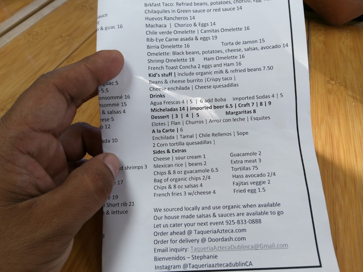 Taqueria Azteca Photo Menu 9
