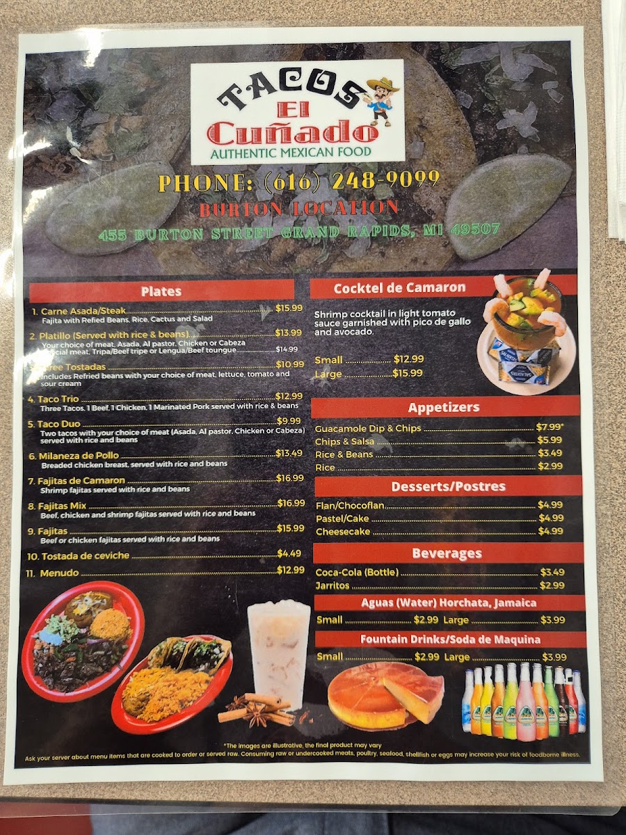 Tacos El Cuñado Photo Menu 1