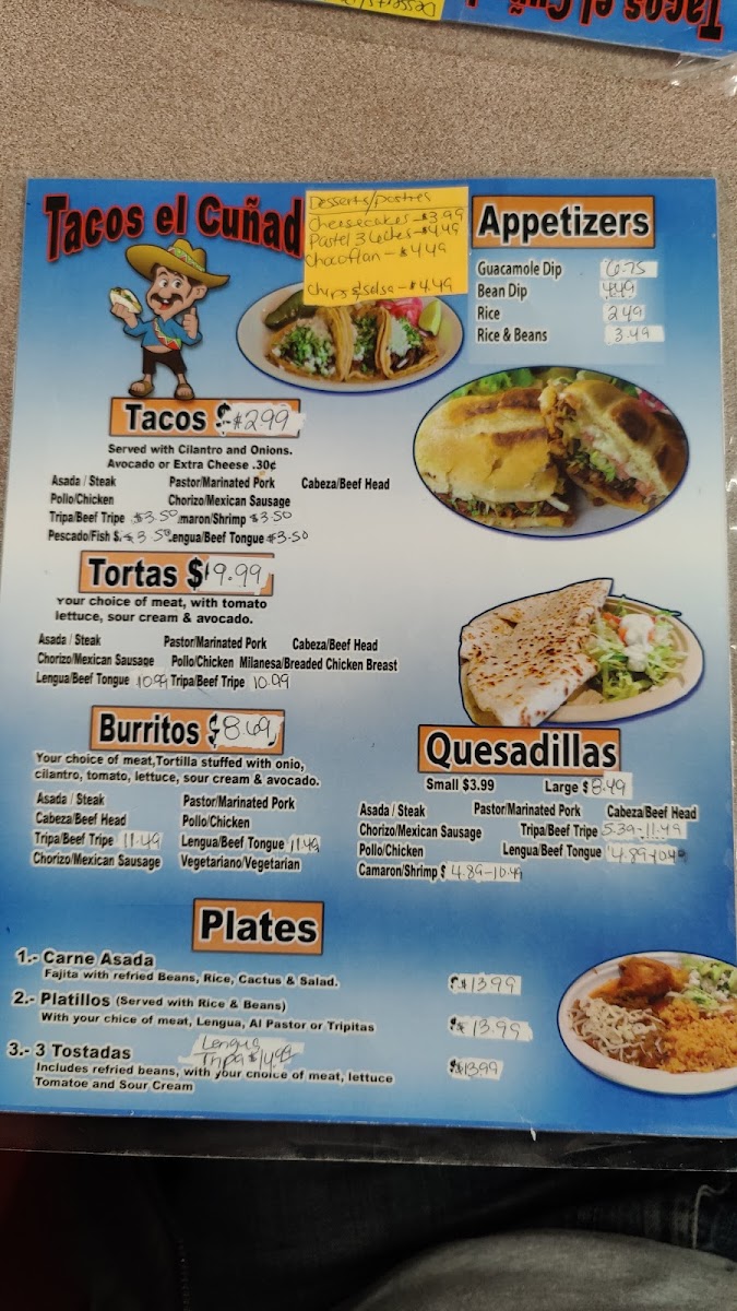 Tacos El Cuñado Photo Menu 4