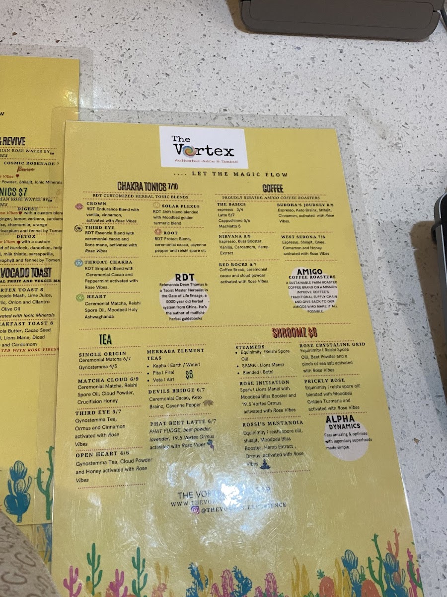Rose Vortex Cafe - Coffee / Smoothies / Juices Photo Menu 5