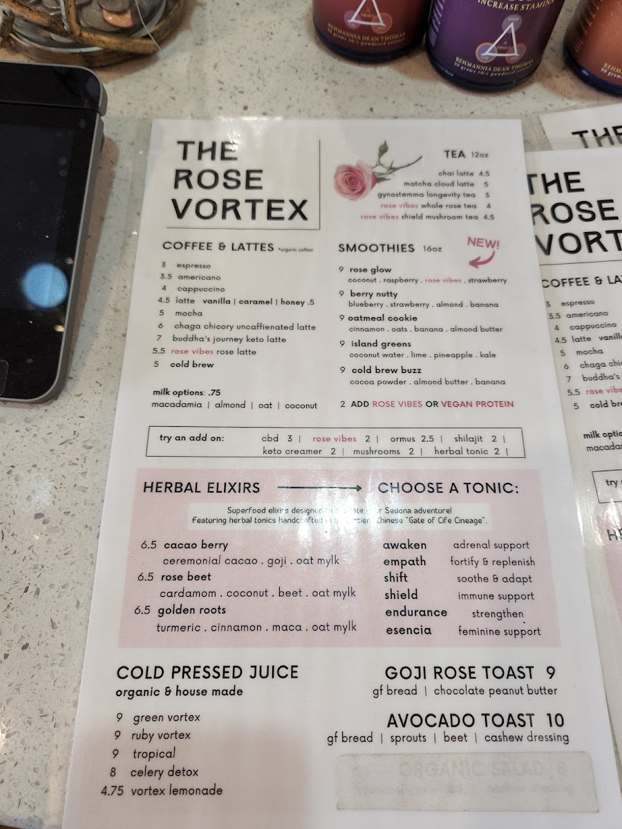Rose Vortex Cafe - Coffee / Smoothies / Juices Photo Menu 7