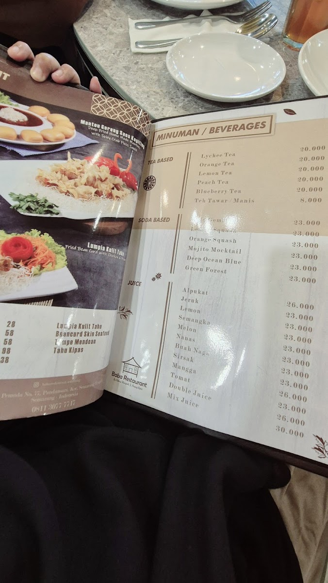 Baba Restaurant by Kelong Shangrila Tj. Pinang Kepri Photo Menu 6