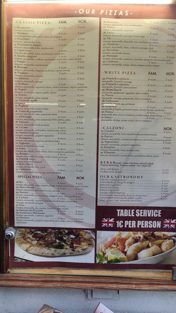 Pizzeria La Luna Pizzeria e Bar Photo Menu 9