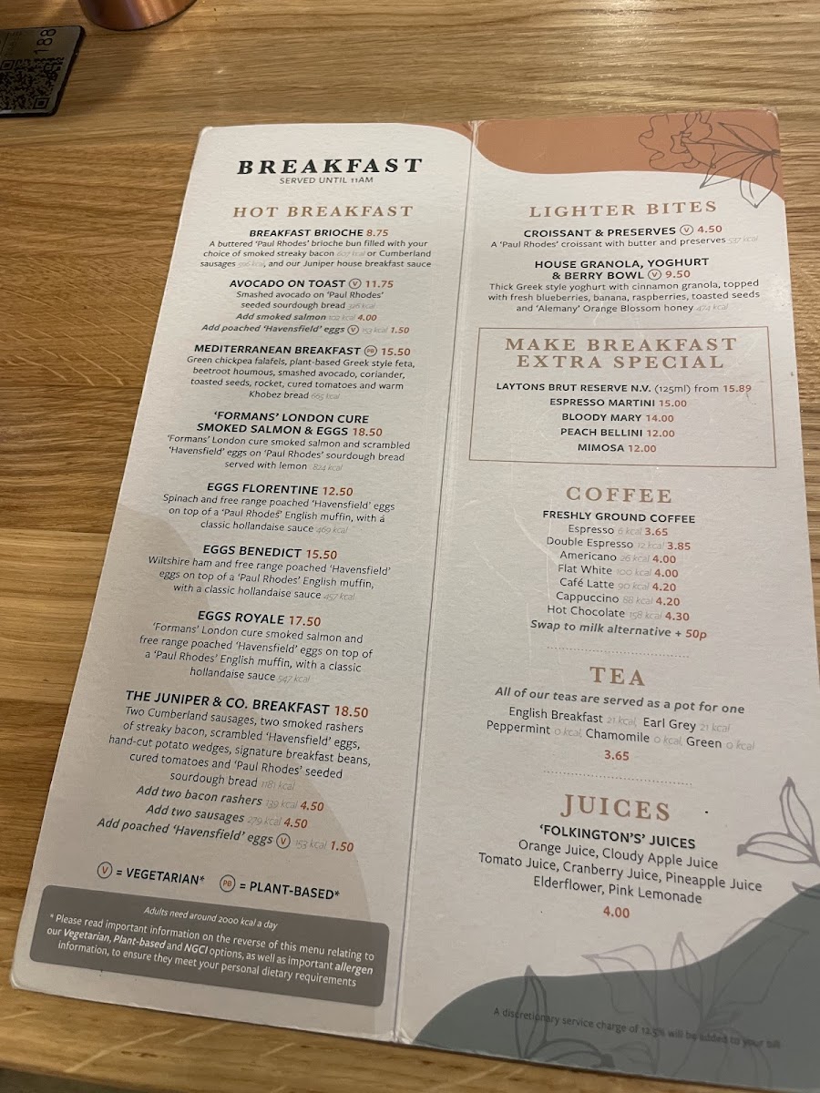Juniper & Co Bar and Kitchen Photo Menu 4