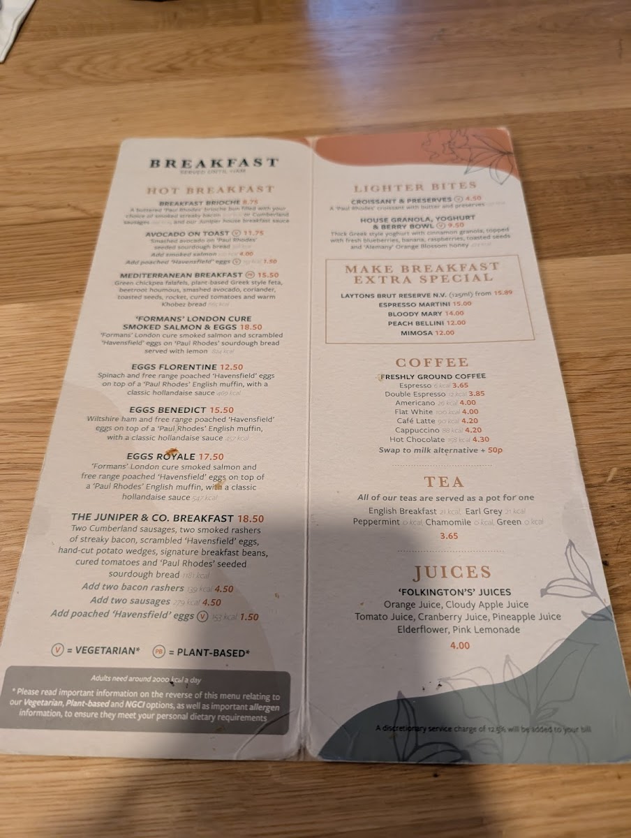 Juniper & Co Bar and Kitchen Photo Menu 9
