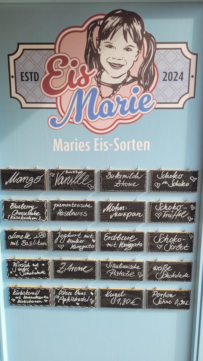 Eis-Marie Photo Menu 8