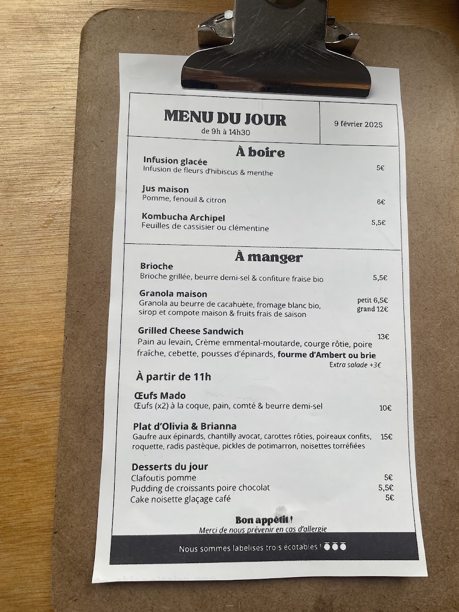 On Partage - Cantine Caféinée Photo Menu 4