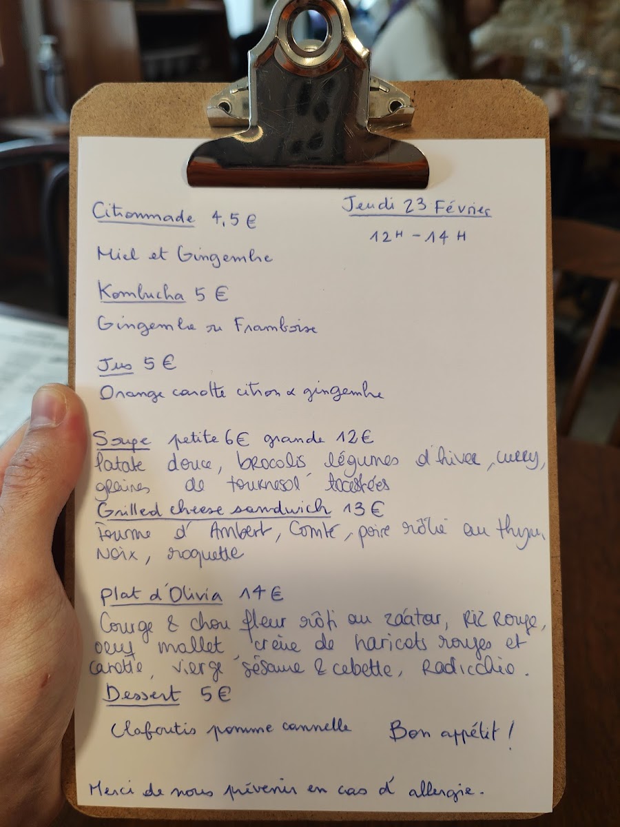 On Partage - Cantine Caféinée Photo Menu 9